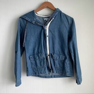 Jun & Ivy ( Francesca’s) lightweight hooded jean jacket small